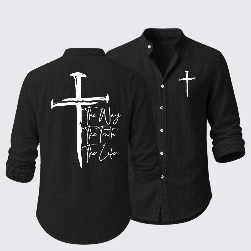 Jesus The Way The Truth The Life Resort Casual Shirt