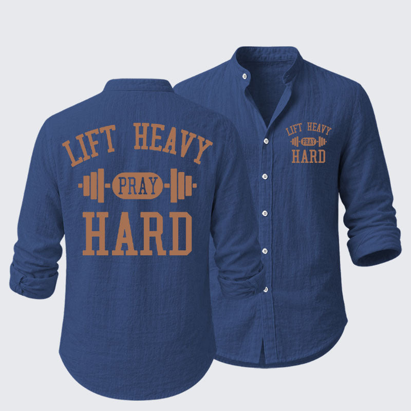 Lift Heavy Pray Hard Resort Casual Shirt