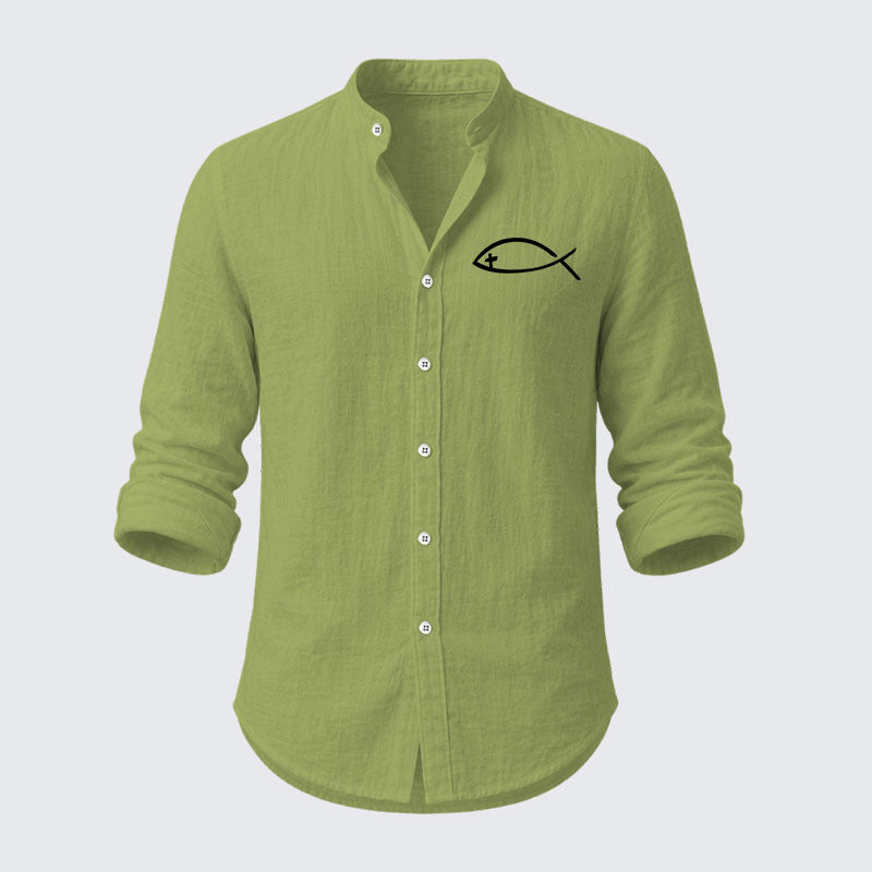 Jesus Fish Resort Casual Shirt