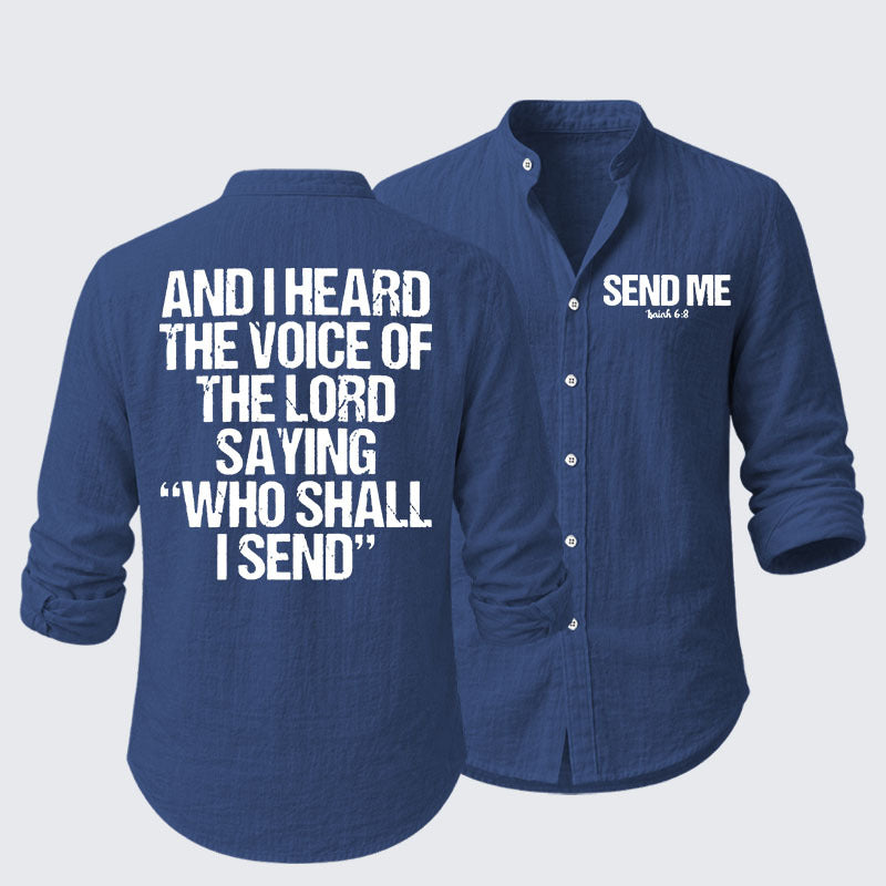 Send Me Isaiah 6:8 Christian Resort Casual Shirt