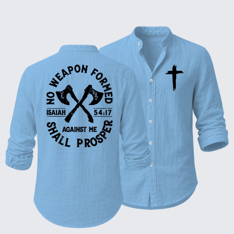 No Weapon Formed Shall Prosper - Isaiah 54:17 Resort Casual Shirt