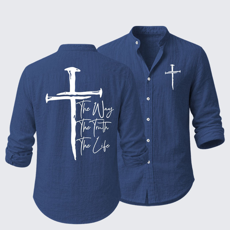Jesus The Way The Truth The Life  Resort Casual Shirt