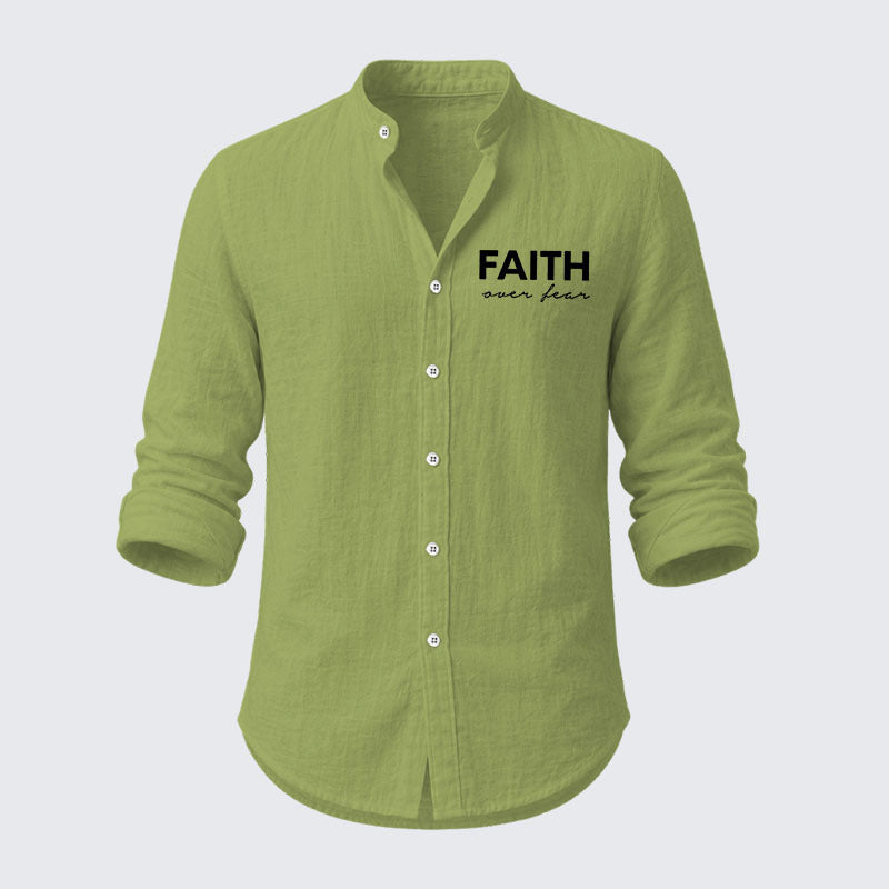 Faith over Fear Resort Casual Shirt
