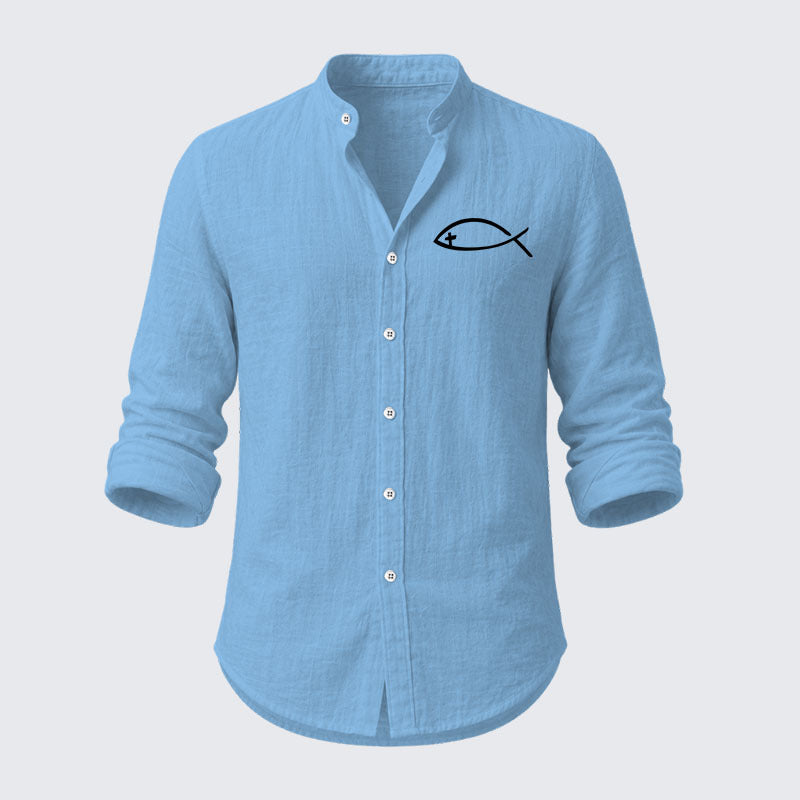Jesus Fish Resort Casual Shirt