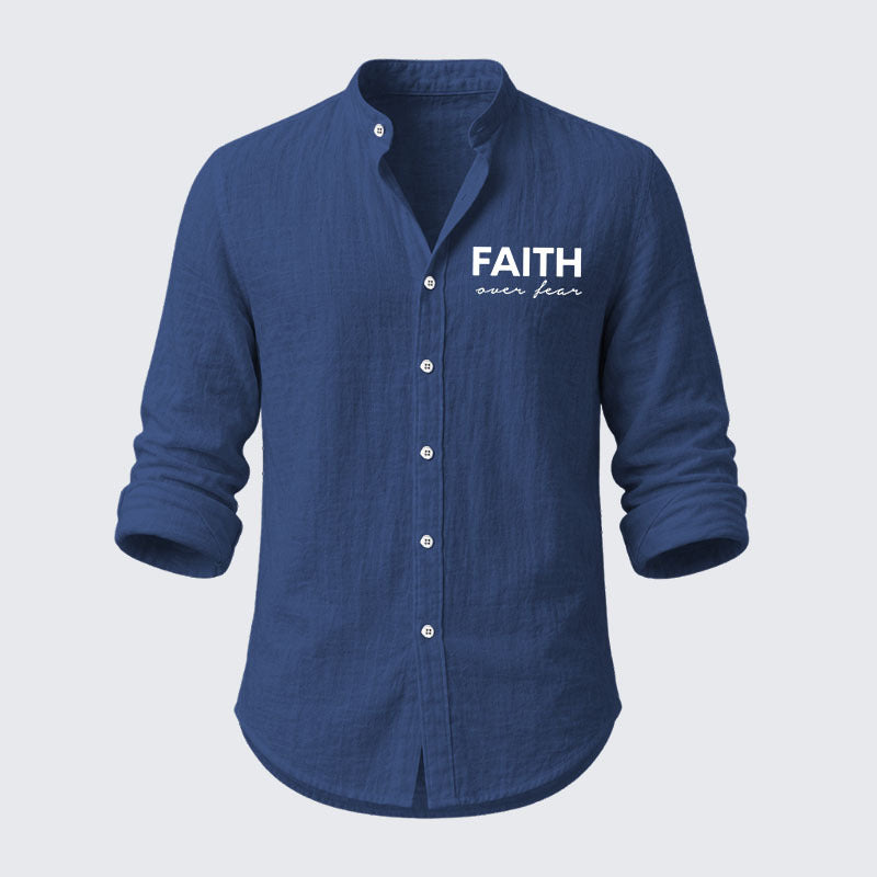 Faith over Fear Resort Casual Shirt