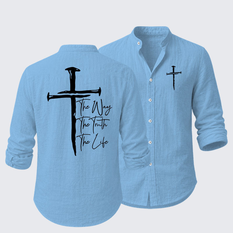 Jesus The Way The Truth The Life Resort Casual Shirt