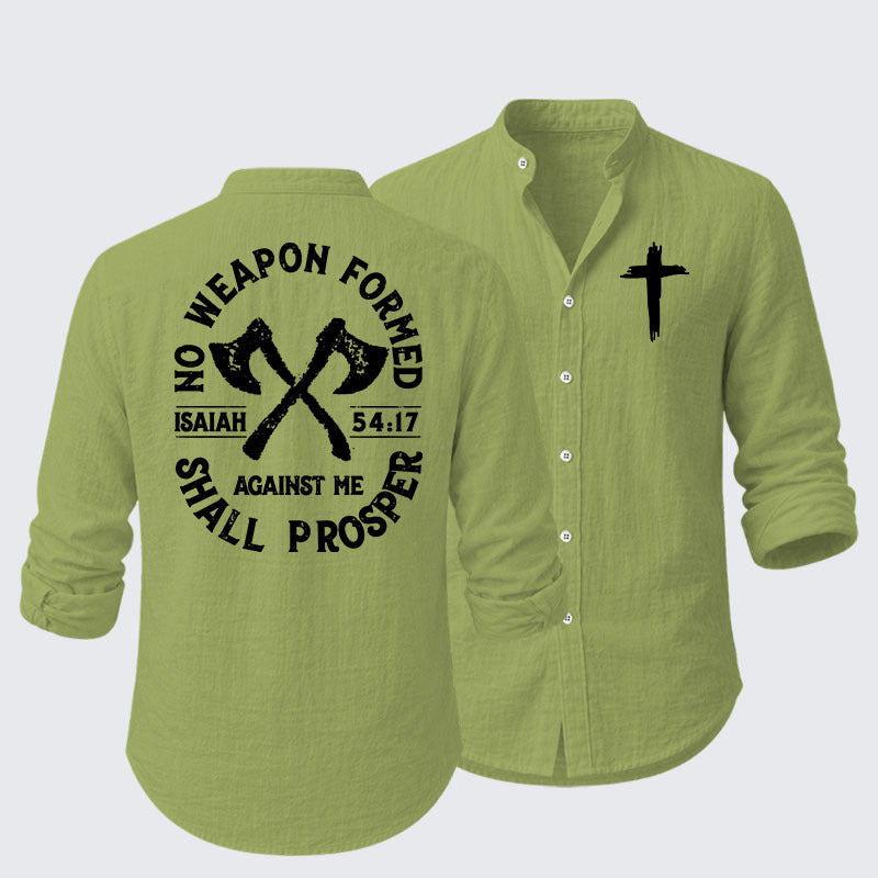 No Weapon Formed Shall Prosper - Isaiah 54:17 Resort Casual Shirt