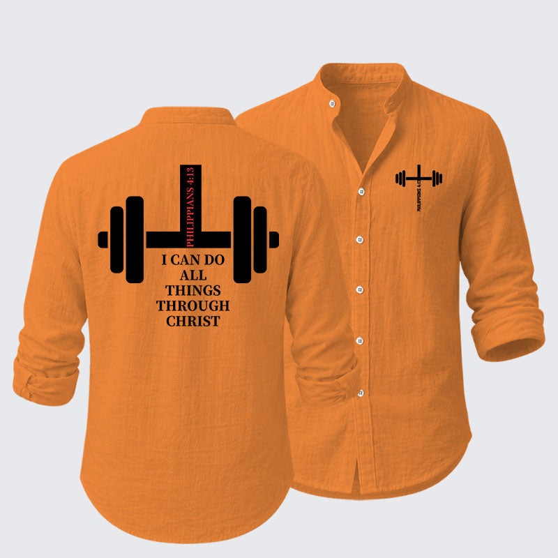 Fitness Philippians 4:13 Resort Casual Shirt