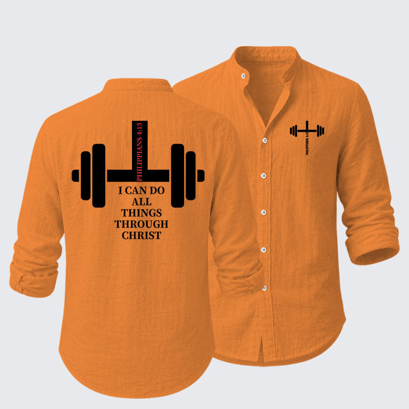 Fitness Philippians 4:13 Resort Casual Shirt