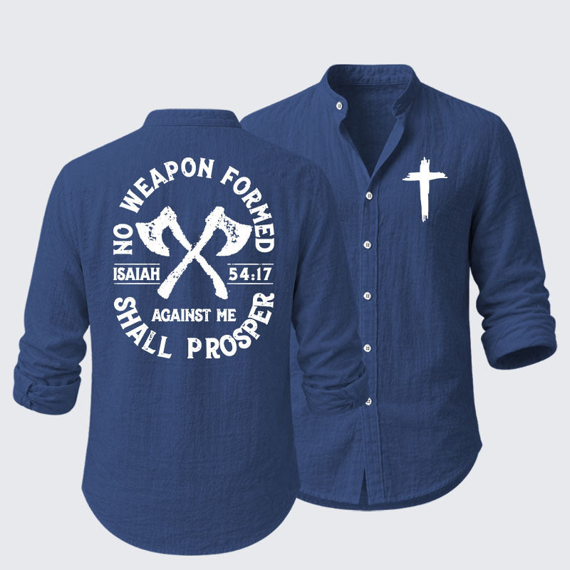 No Weapon Formed Shall Prosper - Isaiah 54:17 Resort Casual Shirt