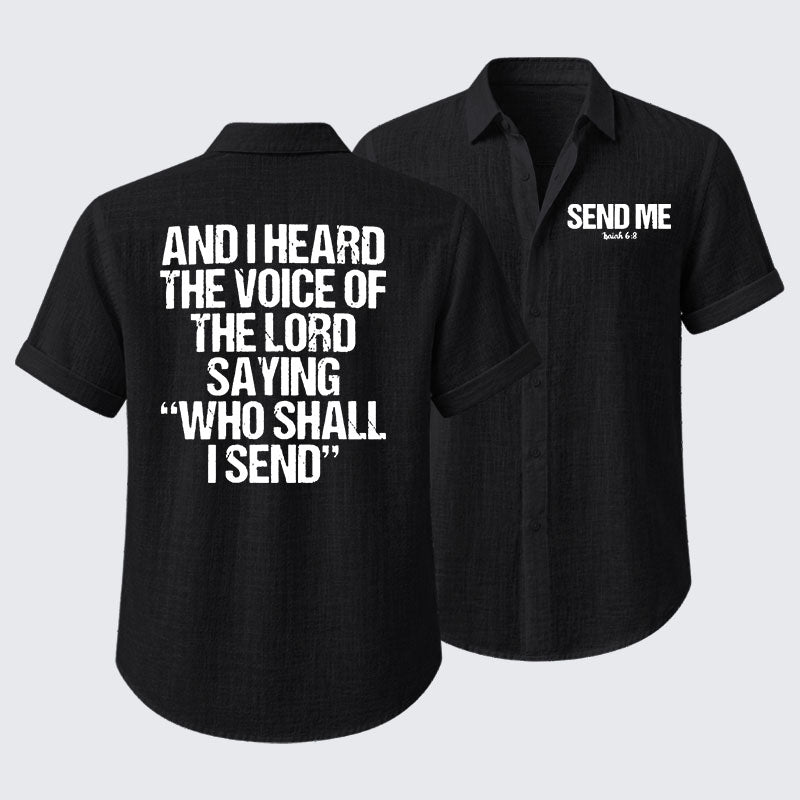 Send Me Isaiah 6:8 Short Sleeve Shirt