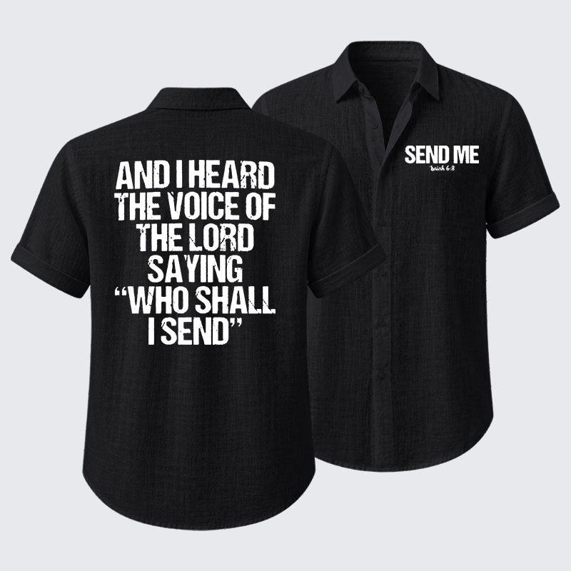 Send Me Isaiah 6:8 Short Sleeve Shirt