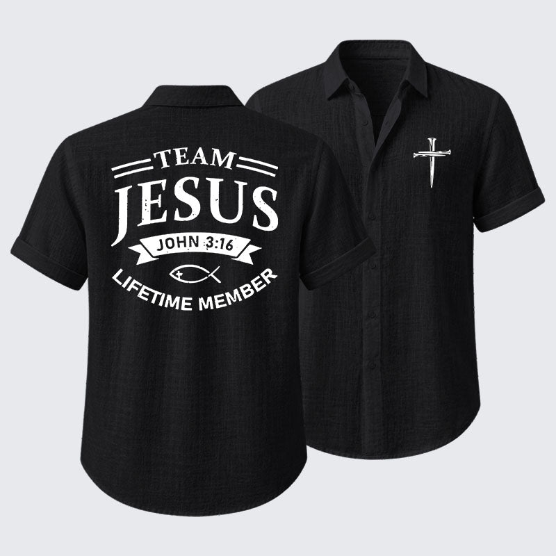 Jesus Team Short Sleeve Shirt