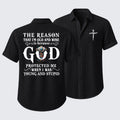 The Reason That I'm Old And Wise Is Because God Protected Me When I Was Young And Stupid Short Sleeve Shirt