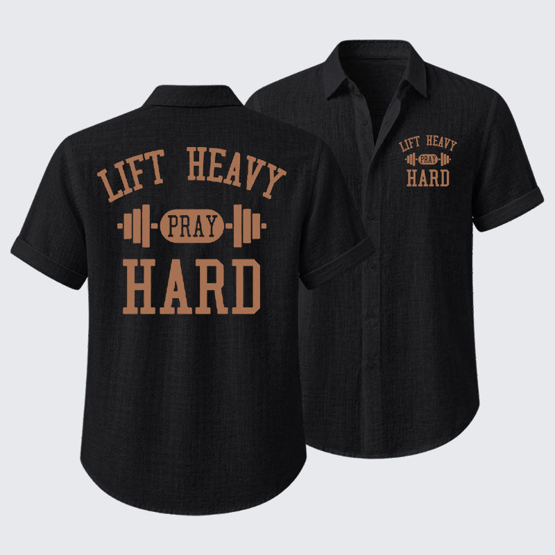Lift Heavy Pray Hard Short Sleeve Shirt