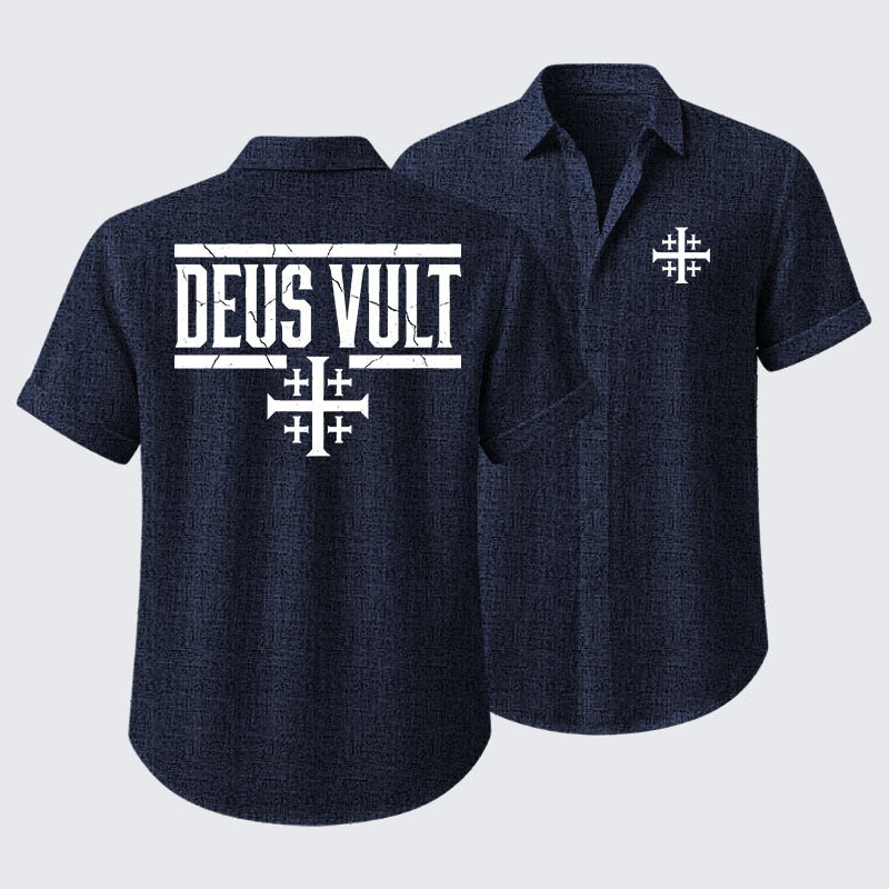 Deus Vult Short Sleeve Shirt