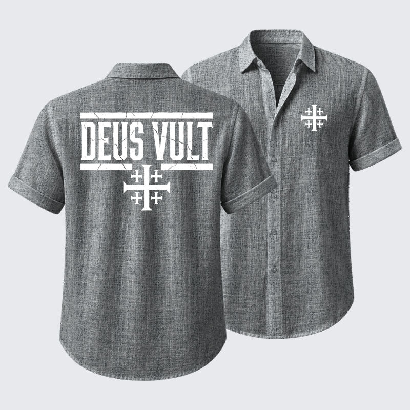 Deus Vult Short Sleeve Shirt