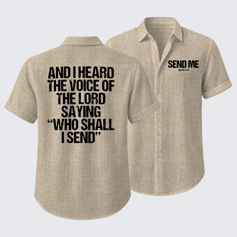 Send Me Isaiah 6:8 Short Sleeve Shirt