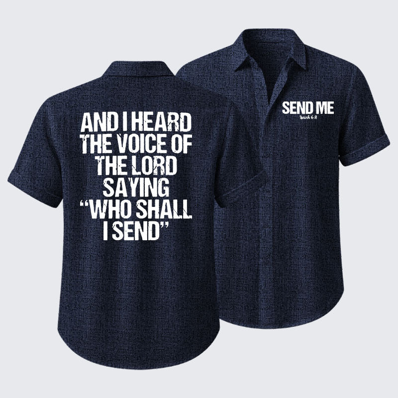 Send Me Isaiah 6:8 Short Sleeve Shirt