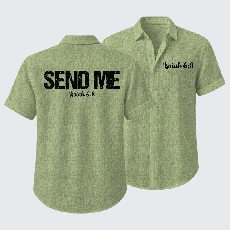 Isaiah 6:8 - SEND ME Short Sleeve Shirt