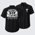 Prayer Is A Muscle Cross Short Sleeve Shirt