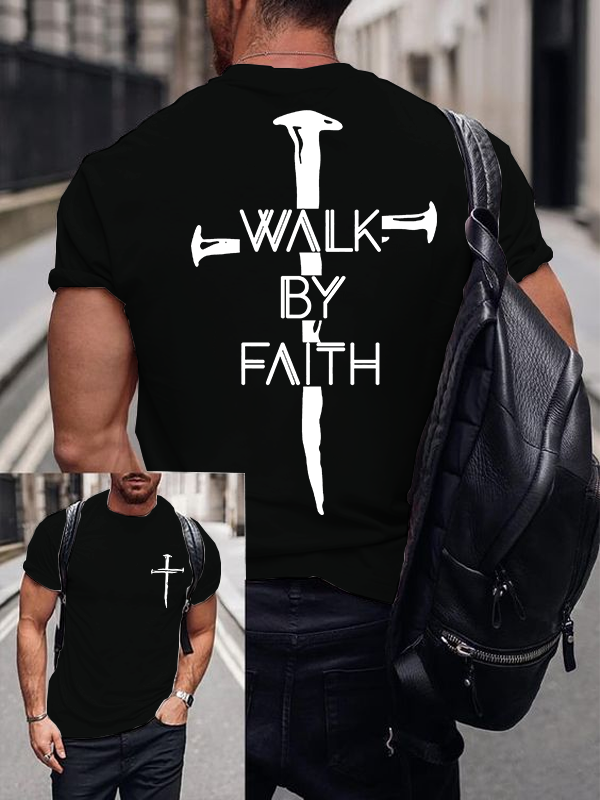 Classic Cotton Tee - Walk By Faith