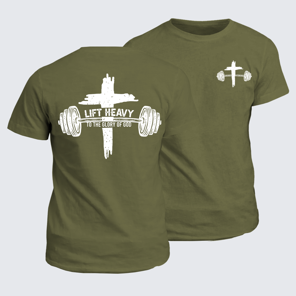 Classic Cotton Tee - Lift Heavy Glorify God