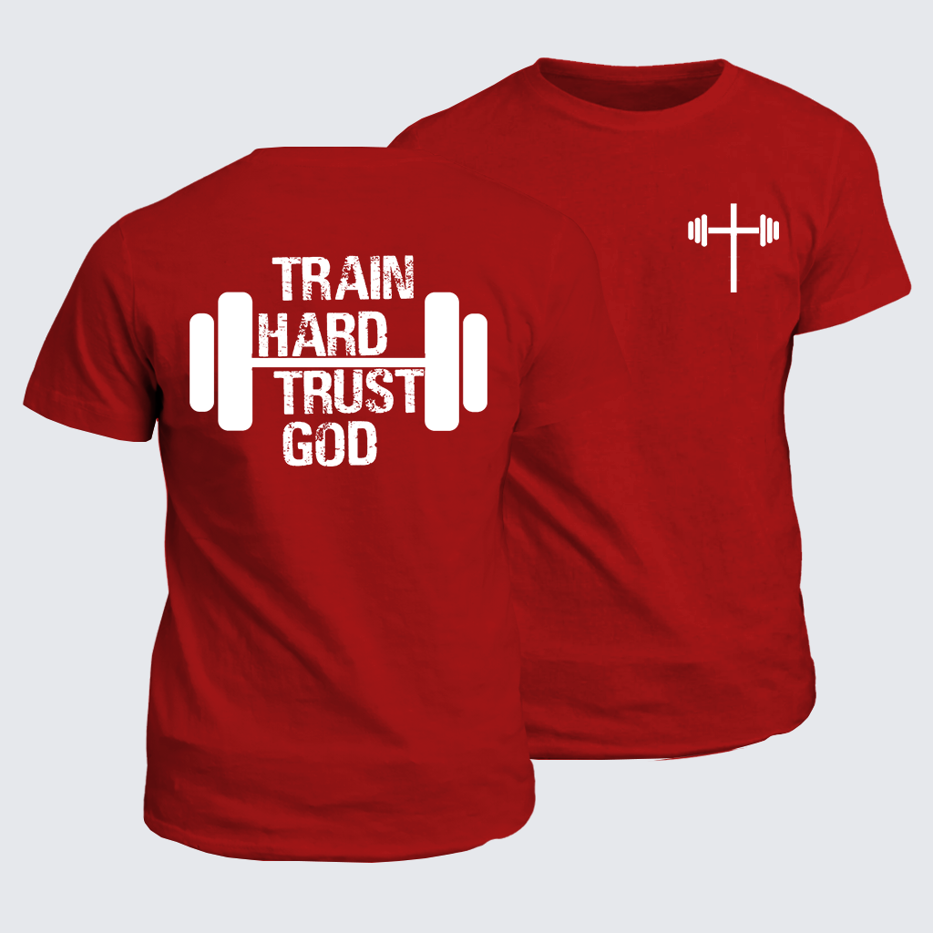 Classic Cotton Tee - Train Hard Trust God