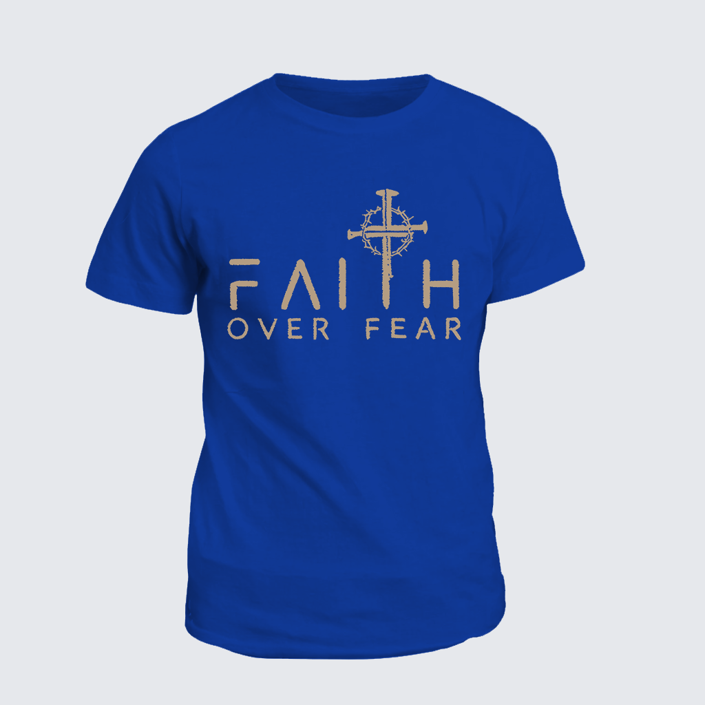 Classic Cotton Tee - Faith Over Fear Faith Cross