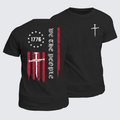 Classic Cotton Tee - We The People  Flag Cross