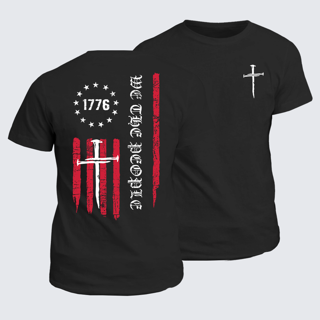 Classic Cotton Tee - We The People  Flag Cross