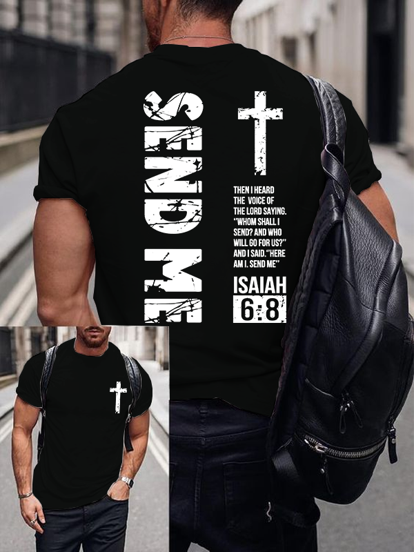Classic Cotton Tee - Send Me Isaiah 6:8