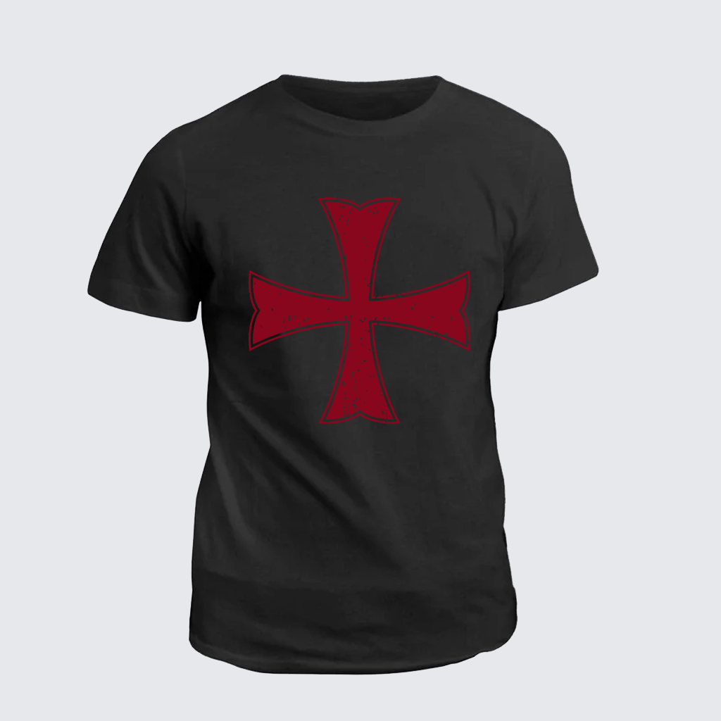 Classic Cotton Tee - Knights Templar Crusader Cross