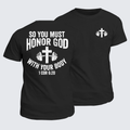 Classic Cotton Tee - So You Must Honor God With Your Body 1 Cor 6:20