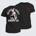 Classic Cotton Tee - Soldier of Christ Armor Of God Crusader Spirit