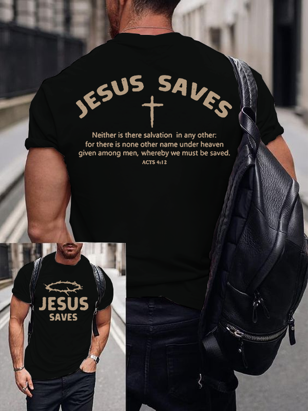 Classic Cotton Tee - Jesus Saves