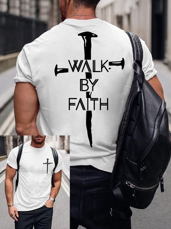 Classic Cotton Tee - Walk By Faith