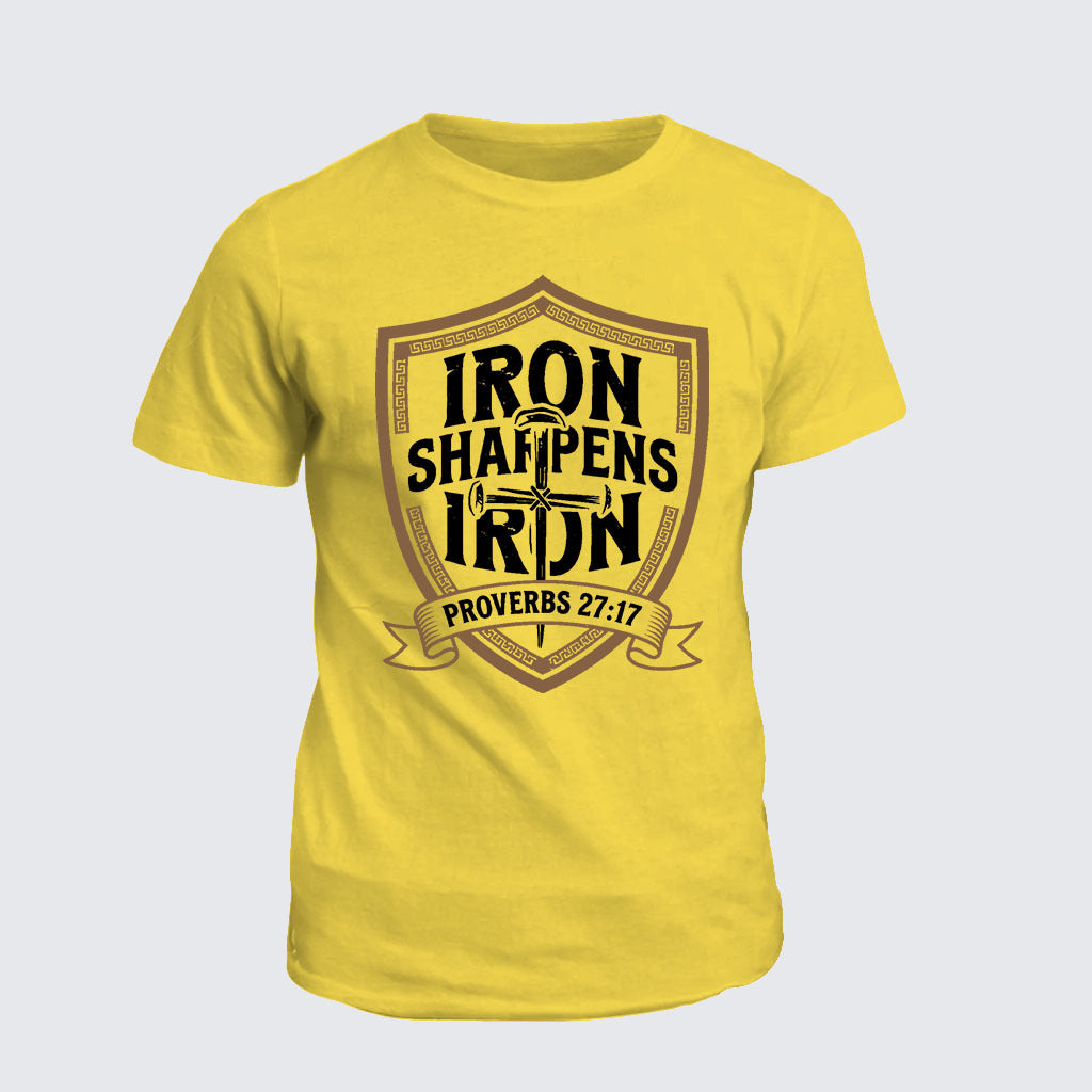 Classic Cotton Tee - Iron Sharpens Iron - Proverbs 27:17