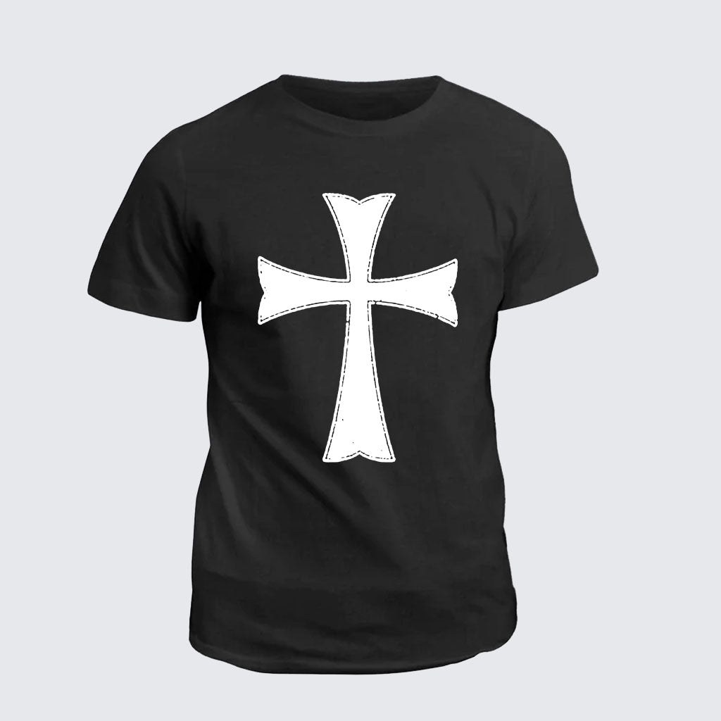 Classic Cotton Tee - Knights Templar Crusader Cross
