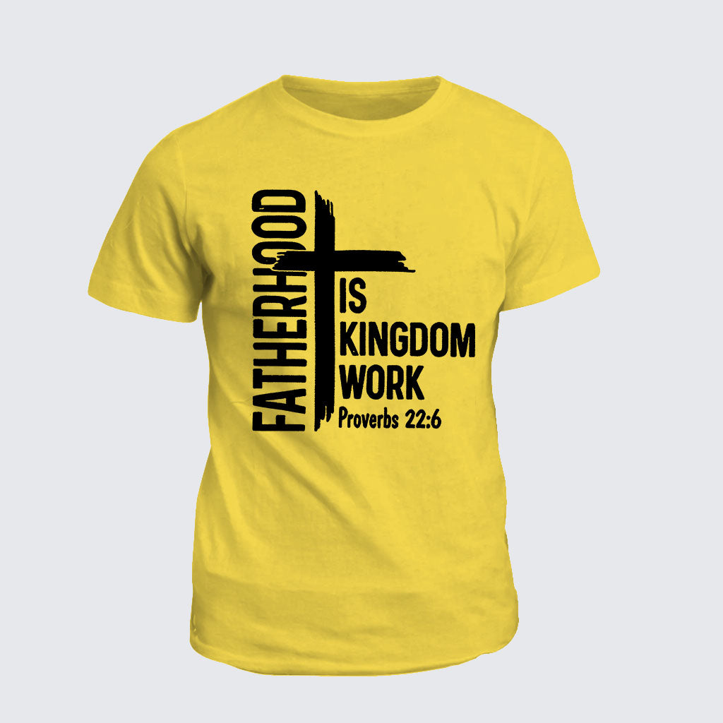 Classic Cotton Tee -  Fatherhood is Kingdom Work