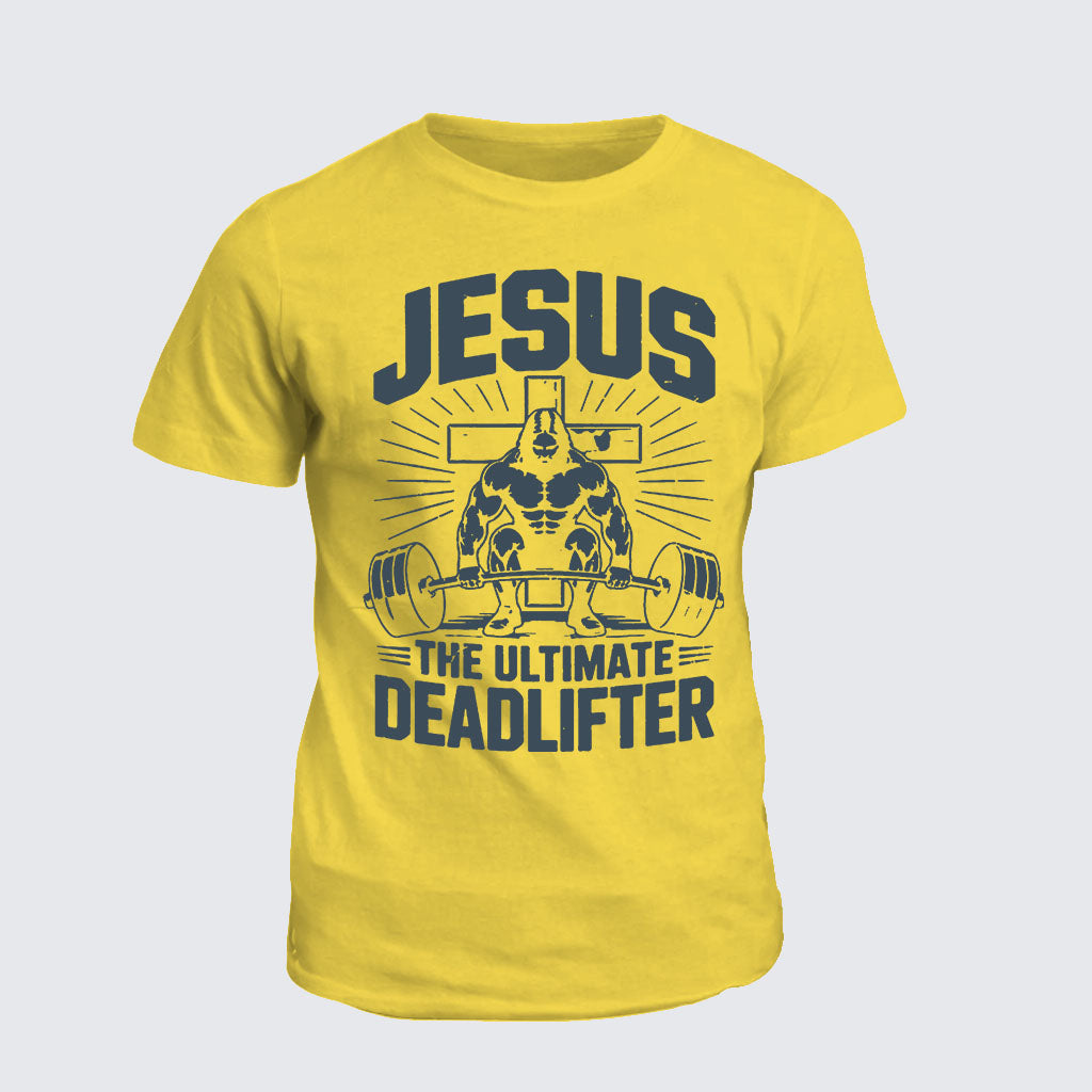 Classic Cotton Tee -  Jesus The Ultimate Deadlifter