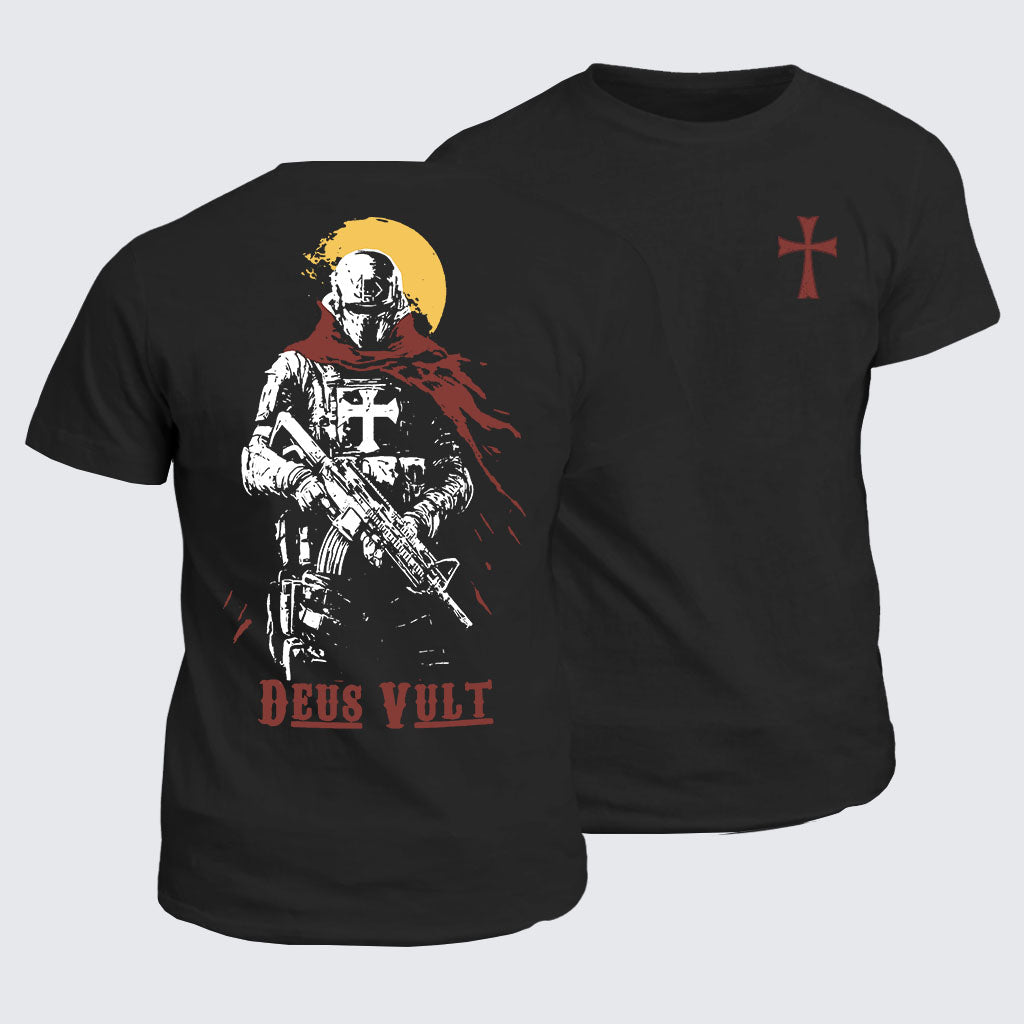 Classic Cotton Tee - Deus Vult