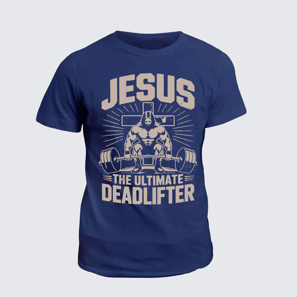 Classic Cotton Tee -  Jesus The Ultimate Deadlifter