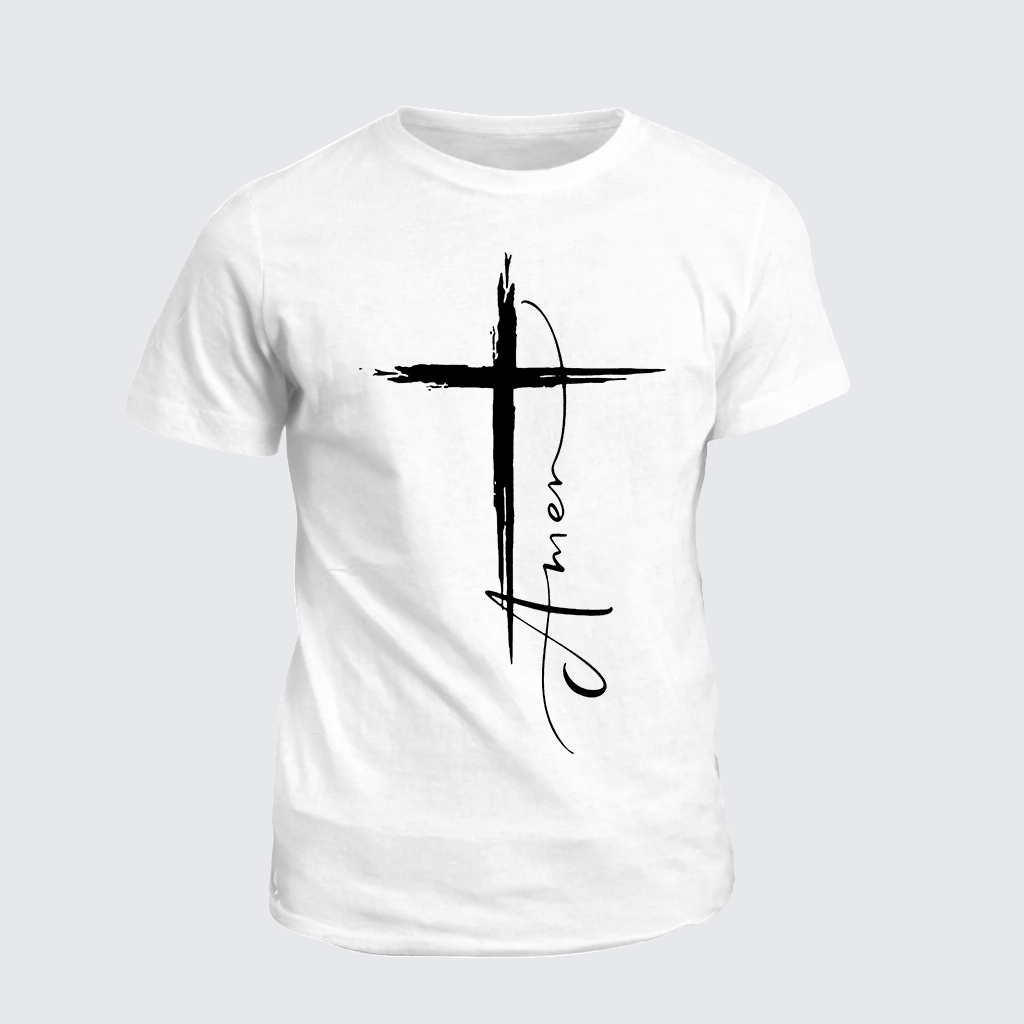 Classic Cotton Tee - Amen Cross