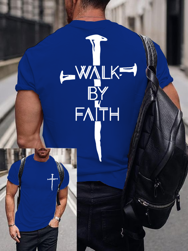 Classic Cotton Tee - Walk By Faith
