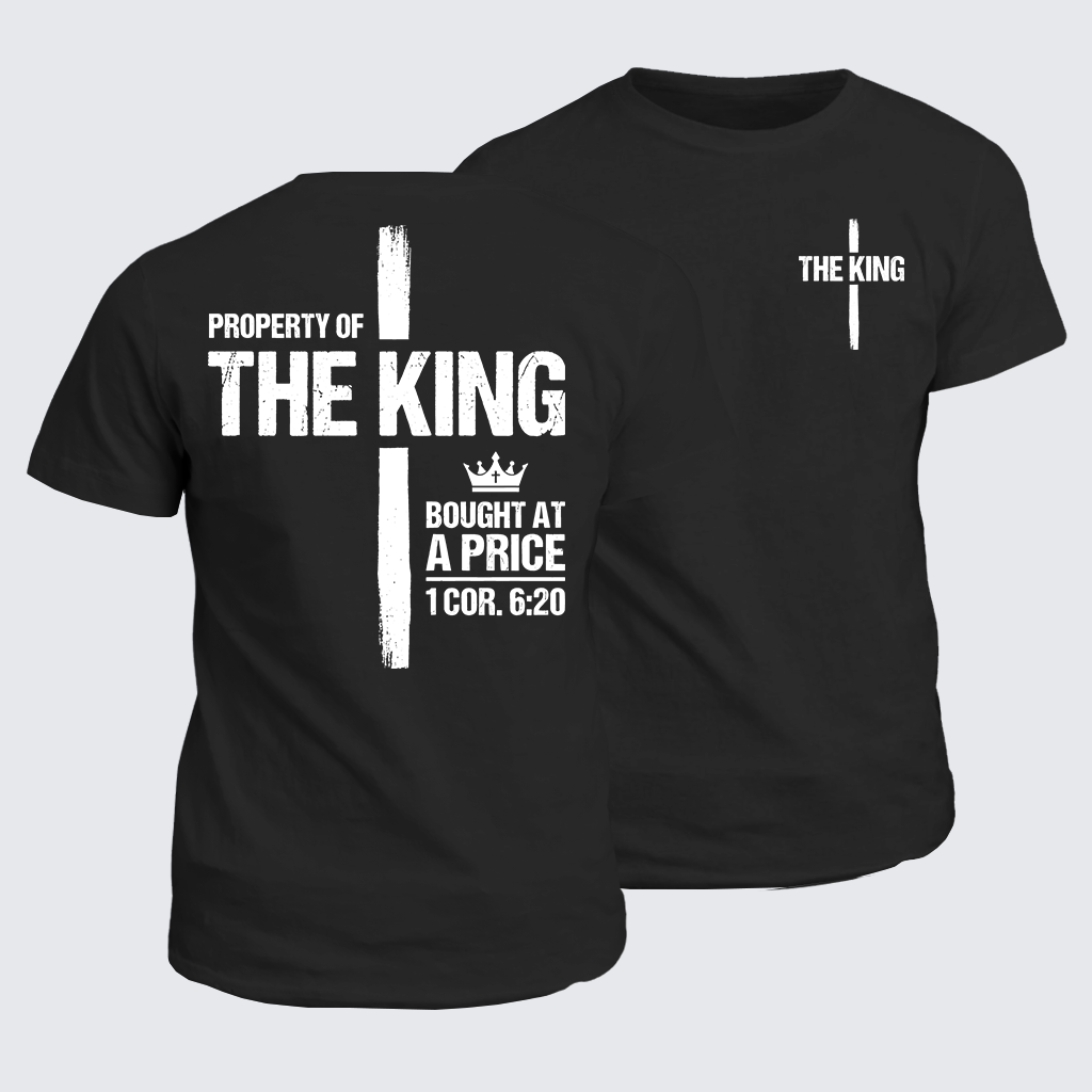 Classic Cotton Tee - Property Of The King 1 Cor.6:20