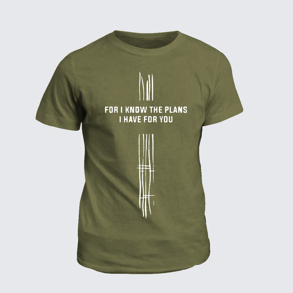Classic Cotton Tee - For I Know the Plans I Have for You Cross