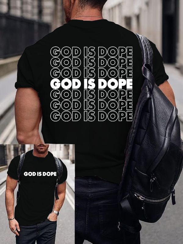Classic Cotton Tee - God Is Dope