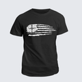 Classic Cotton Tee - Tattered Flag Cross