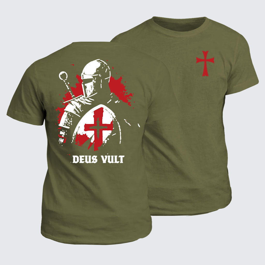 Classic Cotton Tee - Deus Vult Knight Templar